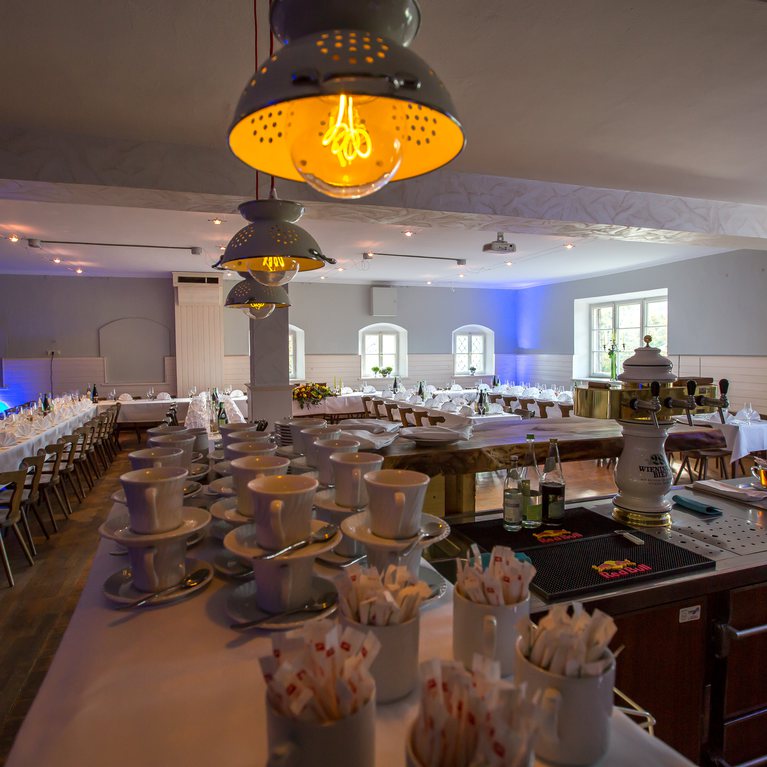 GOBERG Event Saal - Hochzeits-Setup | © Egon Tempelin